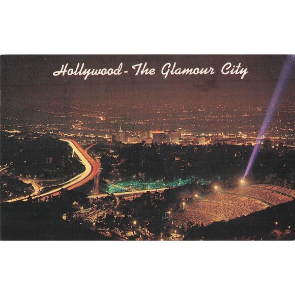 national salvation army week Hollywood bowl Capitol Records postcard 1964 posted - Picture 1 of 2